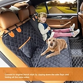 tanie Pokrowiec na sofę dla zwierząt-Pokrowiec na siedzenie dla psa do samochodu Toyota Tacoma, wodoodporny pokrowiec na tylne siedzenie, składany przedłużacz tylnego siedzenia, antypoślizgowy, podróżny