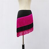 preiswerte Kleidung für lateinamerikanische Tänze-Damenhose mit Paillettenfransen für den Lateintanz – lange Hose mit weitem Bein für Gesellschaftstanz/Standard, Jitterbug &amp;Square Dance-Aufführung/Übung