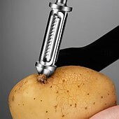levne Kuchyňské náčiní a pomůcky-Škrabka na zeleninu vše v jednom, nerezová ocel, kuchyňský nástroj na loupání dýní, ovoce a zeleniny, odolná zinková slitina, domácí škrabka, ostrá čepel pro snadné loupání