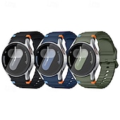 baratos Pulseiras de relógio Samsung-Pacote com 6 Pulseiras de Relógio para Samsung Galaxy Watch 7/6/5/4  40/44mm, Watch 5 Pro 45mm, Watch 6 Classic 43/47mm, Watch 4 Classic 42/46mm Silicone Substituição Alça Fofo Pulseira Esportiva