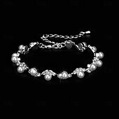cheap Bracelets-Women's Bracelet Tropical Precious Elegant Luxury Alloy Bracelet Jewelry Silver For Party