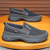 Недорогие Туфли-слипоны для повседневной носки-мужские кроссовки с мягкой подошвой, легкие повседневные мокасины для путешествий, работы и повседневного комфорта