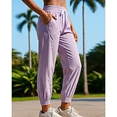 voordelige Hardloopbroeken en Tights-Dames Joggingbroeken Trainingsbroek Trekkoord Zak Hoge taille Kleding Onderlichaam Sportschool Sportkleding Training Zomer Lente Sneldrogend Vochtregelerend Ademend Sportschooltraining Voor buiten