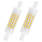 olcso LED-es kukoricaizzók-R7s 118 mm-es LED-izzók 78 mm-es 220 V-os kétvégű, J típusú reflektor, szabályozható fényerejű 5 W-os, 9 W-os tájképi világításhoz, állólámpákhoz, 2 db-os