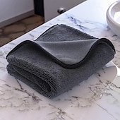 baratos Produtos de limpeza-Pano de microfibra com pelo torcido, toalha espessa para limpeza de carro, pano de limpeza de vidro e doméstico altamente absorvente, pano de lavagem de carro macio e durável para secagem sem