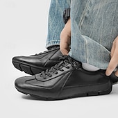 abordables Baskets-Baskets en daim marron foncé pour homme avec semelle en caoutchouc blanc, cuir de vachette élégant et durable, parfaites pour les sorties décontractées, les voyages et les événements décontractés