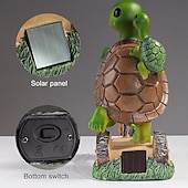 billige Landskapslys-1 stk utendørs solcelledrevet skilpadde mor og barn sykkeldekorasjonslys gårdsplass hagesti plen terrasse ornamentlys landskap observasjonslys