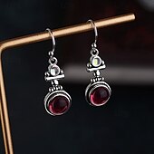 abordables Boucles d&#039;oreilles-Femmes Boucles d&#039;oreilles Tropical Joie Élégant Des boucles d&#039;oreilles Bijoux Rouge Bordeaux Pour Soirée