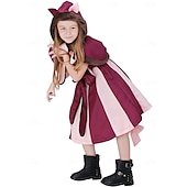 economico Costumi per bambine-Alice nel paese delle meraviglie Fiaba Gatto del Cheshire Vestito Costume Personaggi dei libri di fiabe Carino Cosplay di film for Ragazze Bambini Halloween Carnevale Giornata mondiale del libro