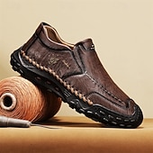 billiga Slip-ons och loafers till herrar-herrloafers i mjuk konstläder – halkfria promenadskor för vardagskomfort och bilkörning