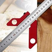 economico Strumenti manuali-Tracciatore centrale magnetico per lavorazione del legno con strumento di marcatura a 45 gradi, calibro di tracciatura della linea centrale rotonda in faggio per carpenteria, layout di precisione e