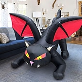 abordables Halloween en Plein Air-1 modèle gonflable de chat noir d&#039;Halloween de 2,4 m avec lumière pour une atmosphère de fête d&#039;horreur et étrange à l&#039;intérieur et à l&#039;extérieur d&#039;Halloween