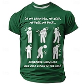 preiswerte Lustige T-Shirts für Männer-Lustiges Grafik-T-Shirt für Männer - Alters-Humor  Körperbeschwerden &#039;Schmerz im Arsch&#039; Zitat Kurzarm