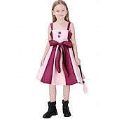 economico Costumi per bambine-Alice nel paese delle meraviglie Fiaba Gatto del Cheshire Vestito Costume Personaggi dei libri di fiabe Carino Cosplay di film for Ragazze Bambini Halloween Carnevale Giornata mondiale del libro