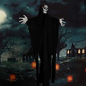 voordelige Buiten Decor-2 Pack Halloween Hanging Skeleton Ghosts Decorations, Grim Reapers for Halloween Outdoor Decorations, Halloweens Skeleton Flying Ghost, Haunted Haunted House Prop, Party Decor