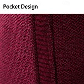 preiswerte Herren Strickjacke-Herren Strickjacke Kurzer Pullover Reißverschluss-Pullover Strickpullover Gerippt Stricken Normale Oberteile Patchwork Fleece Farbblock Stehkragen Mode Klassisch Urlaub Alltagskleidung Bekleidung