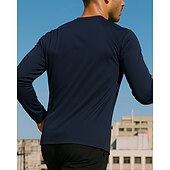 رخيصةأون هودي و سويت شيرت-رجالي قميص الجري قميص رياضي إحزم جيب كم طويل قمم ملابس الرياضة الخريف لون سادة سريع جاف متنفس المشي لمسافات طويلة اكتشف - حل رياضية ملابس رياضية ألبسة رياضية أسود أخضر أزرق داكن