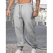 tanie Spodnie dresowe-Męskie Spodnie dresowe Uprawiający jogging Spodnie Spodnie codzienne Kieszeń Elastyczny pas Ściągana na sznurek Solidne kolory Komfort Pełna długość Na zewnątrz Codzienny Bieganie Urlop Prosty Czarny