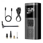 cheap Inflatable Pump-Tire Inflator Portable Air Compressor 150PSI Car Tire Air Pump with Tire Pressure Gauge LED 3x Fast One Click Intelligent Cordless Tire Air Pump Suitable for Cars Motorcycles Bicycles Balls Et