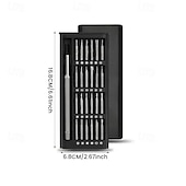 economico Strumenti manuali-Set di cacciaviti 24 in 1, kit di strumenti di riparazione di precisione multifunzionale per telefoni cellulari, elettronica, uso domestico con varie teste di punte, design compatto e portatile.