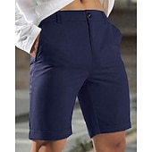 preiswerte Arbeitsshorts-Herren Schicke Shorts Burmuda Shorts Arbeitsshorts Tasche Einfach Komfort Atmungsaktiv Kurz Outdoor Geschäft Mode Lässig Schwarz Blau