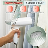 cheap Household Appliances-Handheld Steam Iron 1000W Clothing store Handheld Hanging Iron Machine Portable Folding Mini Travel Household Steam Brush Tool
