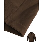 ieftine Hanorace de bază-Bărbați Hanorca Fleece Polar Jachetă din lână Hanorac cu fermoar complet Negru Mov Portocaliu Gri Deschis Gri Închis Guler în picioare Simplu Buzunar Sporturi &amp; Exterior Zilnic Concediu Poliester Șic