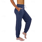 Жен. Брюки Прямой силуэт Уличный стиль На каждый день Полная длина Средняя талия Полотняное плетение Карман Эластичный шнурок Удобный Для улицы Праздники На каждый день Недорогие Прямые Брюки-Жен. Брюки Прямой силуэт Уличный стиль На каждый день Полная длина Средняя талия Полотняное плетение Карман Эластичный шнурок Удобный Для улицы Праздники На каждый день