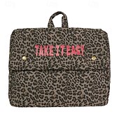 cheap College Backpacks-Leopard Print Corduroy Backpack for Girls – Y2K Aesthetic School Bag for Students, Daily Use &amp; Back to School Season