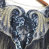 baratos Xale-Capa Elegante para Mulheres Proteção Solar Sem Mangas Com Lantejoulas Capa de Casamento Com Lantejoulas Para Casamento de Verão