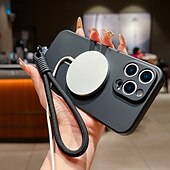 levne Pouzdra pro iPhone-telefon Carcasă Pro iPhone 16 15 14 Pro Max Plus iPhone 13 Pro Max Zadní kryt s Lanyardem Podpora bezdrátového nabíjení Nárazuvzdorné Retro