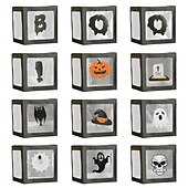 halpa Halloween-1 kpl halloween-juhlailmapallokoristeita, staattisia tarroja, staattisia tarroja juhlatunnelmaan ja ikimuistoiseen valokuvaukseen