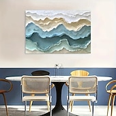 Недорогие Снижено до $30-современное абстрактное искусство на холсте безрамное украшение для гостиной и спальни, белое