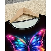 cheap 3D Butterfly Dress-Girls&#039; 3D Butterfly Dress Long Sleeve Summer Spring Vacation Daily Holiday Princess Beautiful Sweet Kids 4-12 Years Casual Dress A Line Dress Knee-length Regular Fit