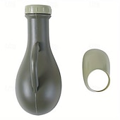 economico Attrezzatura da Campeggio-1 bottiglia per orinatoio portatile da 33,81 once per viaggi e campeggio&amp;amp;avventure all&#039;aria aperta - design leggero in plastica verde con maniglia, comoda soluzione igienica per i viaggi in