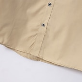 cheap Men&#039;s Button Down Shirts-Men&#039;s Shirt Dress Shirt Button Down Shirt Non Iron Shirt Button Up Shirt Color Block Wedding Daily Light Blue Black White Light Green Long Sleeve Collar Spring &amp;  Fall All Seasons Clothing Apparel