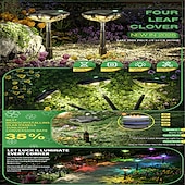 cheap Landscape Lights-1PC Clover Solar Lights for Outside Pathway Lights Clover Solar Garden Walkway Lights 3 Mode Outdoor Solar Path Lights Maintain of Landscape Lighting Decorative for Lawn Yard Patio