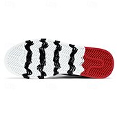 cheap Men&#039;s Sneakers-Men&#039;s Sneakers Walking Casual PU Leather Canvas Comfortable Slip Resistant Breathable Lace-up Black White Red Summer Spring
