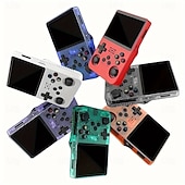 cheap Game Consoles-R36S Handheld Game Console 3.5 Inch IPS Screen Retro Game Console Linux System Screen Portable Pocket Video Player Travel Essentials 64GB and128G Extra Large Memory