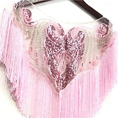 baratos Xale-Capa Elegante para Mulheres Proteção Solar Sem Mangas Com Lantejoulas Capa de Casamento Com Lantejoulas Para Casamento de Verão