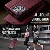 cheap iPhone Cases-Phone Case For iPhone 16 Pro Max Plus iPhone 15 14 Pro Max Plus iPhone 13 12 Pro Max Mini Wallet Case with Stand Holder Magnetic Card Slot Retro TPU PU Leather