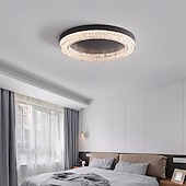 abordables Luces de techo regulables-Lámpara de araña moderna de lujo regulable con control remoto, lámpara de techo de acero inoxidable, lámpara de araña larga para sala de estar, restaurante, luz LED de 110-240 V