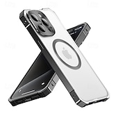 رخيصةأون جرابات آيفون-هاتف غطاء من أجل iPhone 16 Pro Max 15 Pro Max غطاء خلفي مغناطيس ضد الصدمات مكتب  /  الأعمال الكمبيوتر الشخصي