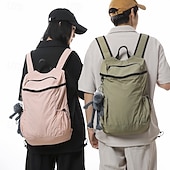 abordables Sacs à Dos de Plein Air-Homme Femmes Sac à Dos Cartable Sac à Dos Fonctionnel Sac à dos scolaire École Quotidien Camping &amp; Randonnée Nylon Réglable Grande capacité Imperméable Fermeture éclair Noir Rose Claire Vert