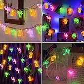 billige LED-stringlys-6.5m 30LED Sol Lyskæde Ananas Kokosnøtt Tre Flamingo Feer Lyskæde Høytids Bryllup Hage Sjøside Fest Dekorasjon