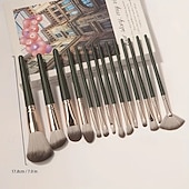 cheap Personal Care &amp; Health-14PCS Makeup Brush Set, Professional Foundation Blending Eyeshadow Eyeliner Contour Face Brushes with Soft Synthetic Bristles and Wooden Handles for Beginners and Pros