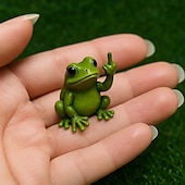 cheap Statues-Funny Middle Finger Animal Resin Statue 8*6*6cm, Novelty Garden Figurine for Desk, Tabletop, Yard or Shelf Decoration