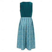 levne Dirndl-Pivo Oktoberfest Oktoberfest Šaty Dámské šaty Trachtenkleader Oktoberfest / pivo Bavorský Wiesn Louky Dámské Karneval Párty Pivní festival Tradiční Styl Tkanina Šaty Zástěra Bez halenky