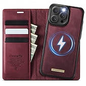 abordables Coques iPhone-téléphone Coque Pour iPhone 16 Pro Max Plus iPhone 15 14 Pro Max Plus iPhone 13 12 Pro Max Étui Portefeuille avec Support Détachable Magnétique Rétro TPU faux cuir
