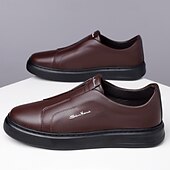 billige Sneakers til herrer-Herre Treningssko Gange Fritid Mikrofiber Bekvem Sklisikker Pustende Nylonteip Tøfler Svart Hvit Blå Sommer Vår